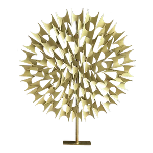 Large Vintage Brutalist Metal Starburst Objet in the Manner of Marc Weinstein