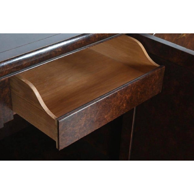 Wood Mario Buatta for John Widdicomb Faux Tortoise Shell Chinoiserie Sideboard Buffet For Sale - Image 7 of 9