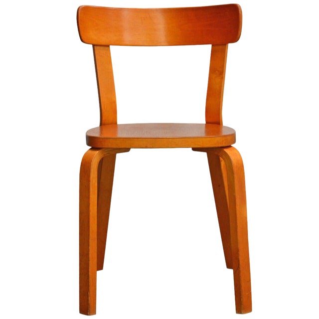 Alvar Aalto Model 69 Bentwood Side Chair For Sale