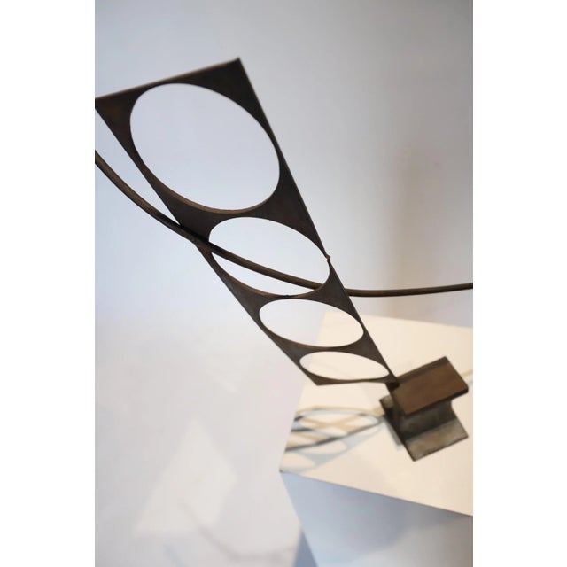 Mid-Century Modern Contemporary Steel Table Top Sculpture For Sale - Image 3 of 9