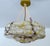 1930s Art Deco Pendant Light in Amber Marble Glass, 1930s For Sale - Image 5 of 18