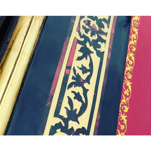 French Empire Boulle Desk with Brass Decoration For Sale - Image 6 of 14