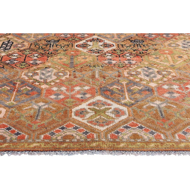 Vintage Persian Garden Panel Lori Rug - 05'01 X 08'08 For Sale - Image 4 of 9