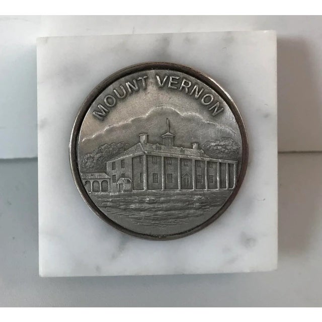 Gray Vintage Marble Mount Vernon Paperweight For Sale - Image 8 of 8