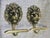 Vintage Brass Lion Head Coat Hooks, 1940s, Set of 2 For Sale - Image 15 of 15