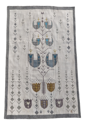 Handwoven Wool Tapestry by Eva Nemeth, 1970s