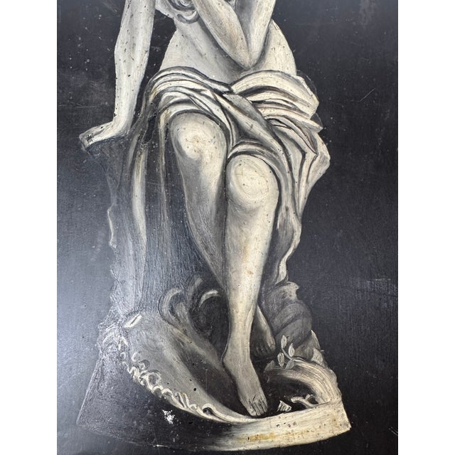 Vintage Painted Metal Panel After Lombardi’s Susanna For Sale - Image 4 of 8