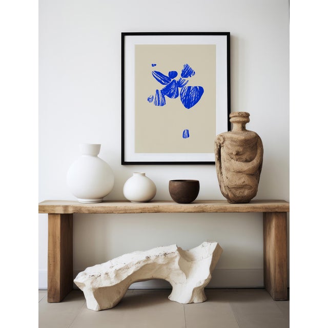 Contemporary Blue Abstract Giclee Print For Sale - Image 4 of 4