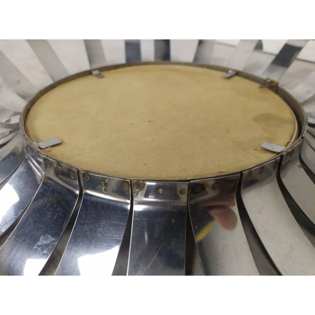 Stainless Steel Sun Mirror from Roche Bobois, 1970s For Sale - Image 12 of 13