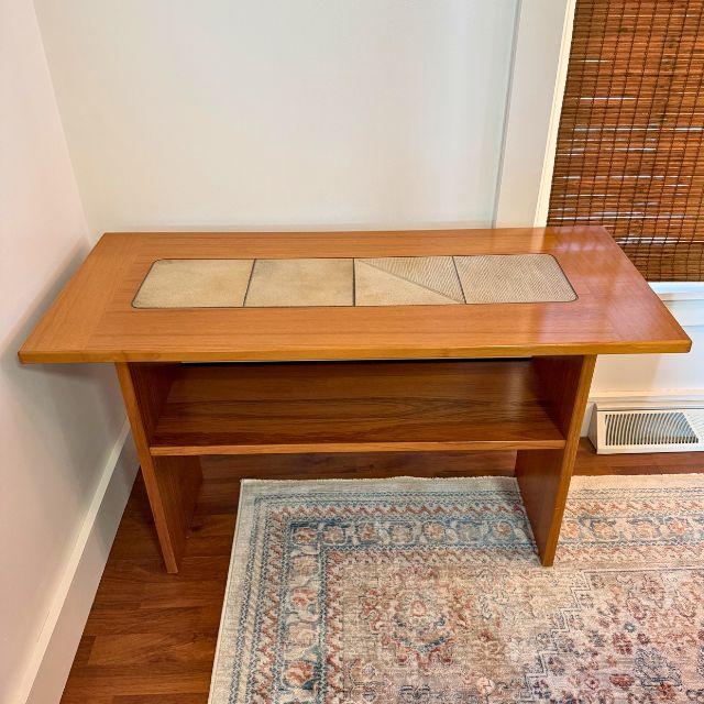 Mid-Century Modern Late 1970s Danish Gangsø Møbler, Attributed Teak Console Table, Made in Denmark For Sale - Image 3 of 17
