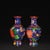 Pair of Vintage Chinese Cloisonné Floral Vases - 1477g For Sale - Image 4 of 9