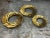 Brass Restoration Hardware Brass Laurel Leaf Wreath, Medium For Sale - Image 8 of 12