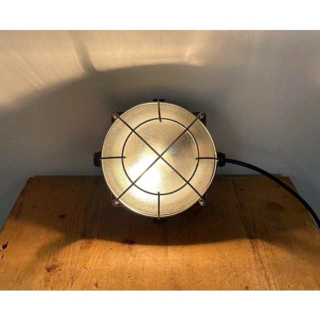 Brown Industrial Bakelite Wall or Ceiling Light, 1970s For Sale - Image 11 of 12