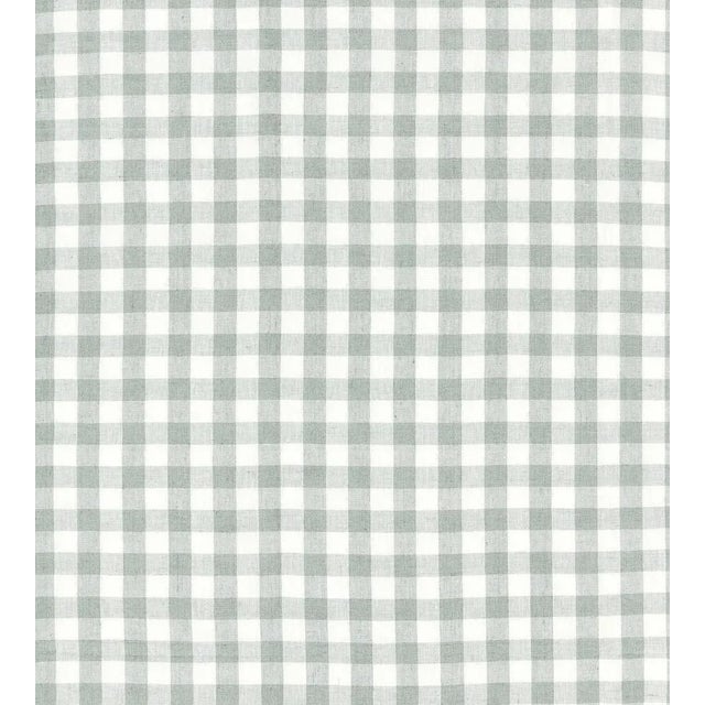 The House of Scalamandré Swedish Linen Check Fabric, Skylight For Sale