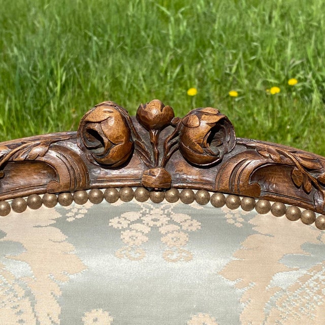19th Century Highly Carved Armchairs From South of France- A Pair For Sale - Image 9 of 13