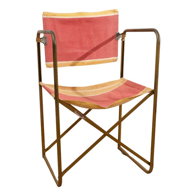 Folding Camping Chair, France, 1950s For Sale