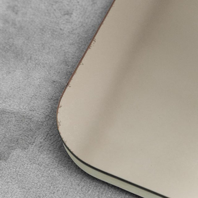 Vintage Smoked Wall Mirror, 1970s For Sale - Image 4 of 7