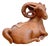 Vintage Shanghai Weave Curly Horn Ram Box For Sale