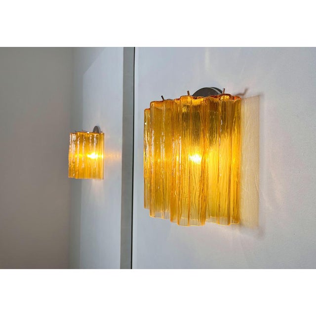 Vintage Tube Wall Sconces in Murano Glass, 1990s, Set of 2 For Sale - Image 17 of 18