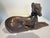 Mid-Century Vintage Whippet Dod Wood Sculpture Seated on Base For Sale - Image 4 of 15