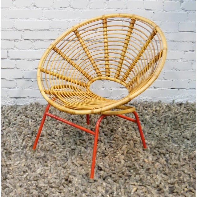 1950s Bamboo Chair from Rohé Noordwolde, The Netherlands, 1950s For Sale - Image 5 of 18