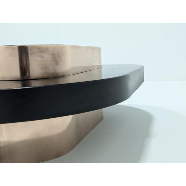 Copper and Wood Coffee Table For Sale - Image 11 of 18