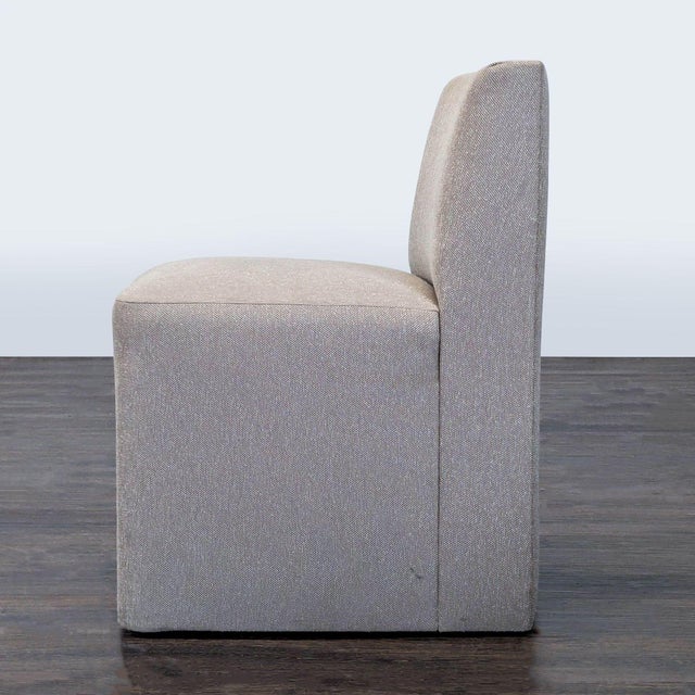 Modern Restoration Hardware Fully Upholstered Dining Chair For Sale - Image 3 of 6