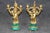 French 19th C Bronze Ormolu and Malachite Clockset Made for Tiffany & Co France For Sale - Image 10 of 12