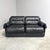 Vintage Two-Seater Sofa in Black Leather by Dreipunkt, 1970s For Sale - Image 3 of 17