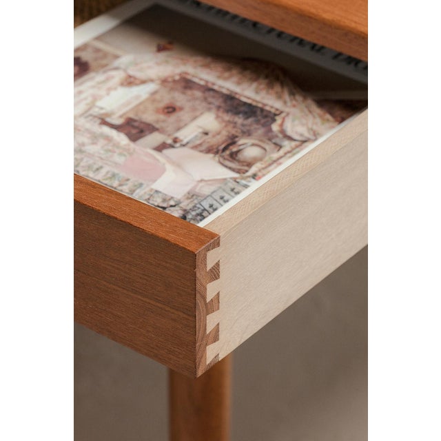 Brown Writing Desk by Nanna Ditzel for Søren Willadsen Møbelfabrik, Denmark, 1960s For Sale - Image 8 of 11