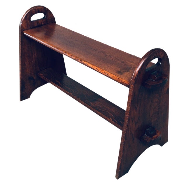 Handcrafted Jointed Two Tier Side Table, France, 1950s For Sale