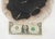 Black Petrified Wood Round Black & Beige Bowl Dish Large Plate For Sale - Image 8 of 8