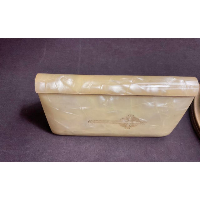 Vintage Mother of Pearl Catholic Prayer Book Made in Belgium Circa 1954 For Sale - Image 4 of 16