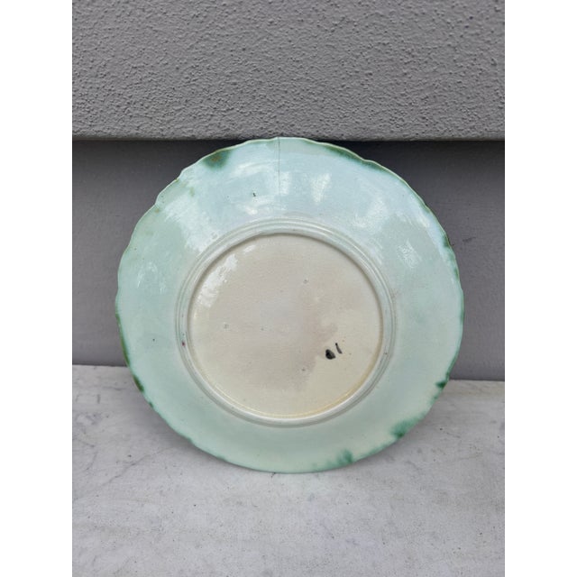 Orchies French Majolica Daisy Plate Orchies, Circa 1890 For Sale - Image 4 of 5