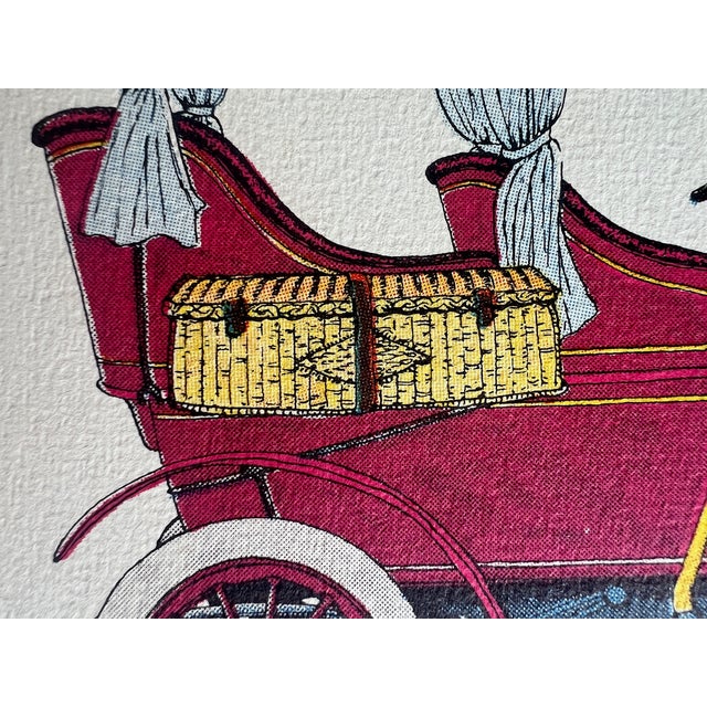 1950s 1950s Evelyn Cuero "Rambler Rear Entrance Tonneau" 1904 Automobile Print For Sale - Image 5 of 8