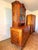 18th Century Inlaid and Carved Cherrywood Vitrine Buffet, 1790s, Set of 2 For Sale - Image 12 of 18