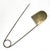 Modern Oversize Brass Safety Pin For Sale - Image 3 of 11