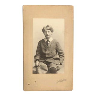 Antique Victorian Photograph Portrait of a Boy For Sale