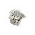 Diamond 18k White Gold Cluster Cocktail RIng, Size 8 For Sale - Image 4 of 6