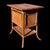 Early 20th Century Vintage Bamboo and Rattan English Colonial-Style Folding Drop-Leaf Butler’s Side Table For Sale - Image 5 of 7