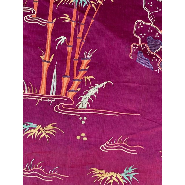 Textile Antique Chinese Embroidery, 1890s For Sale - Image 7 of 18