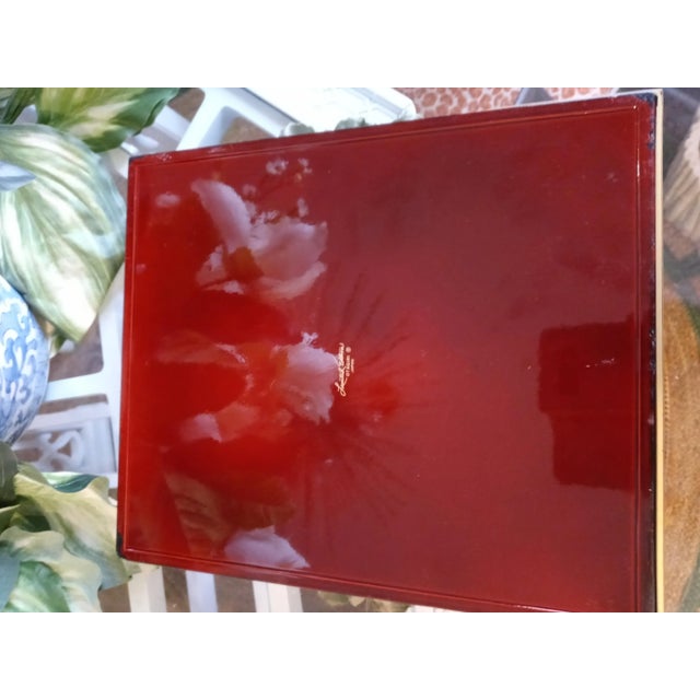 A gorgeous vintage tortoiseshell limited Edition box By Otagiri Japan. The box is extremely elegant in a dark...