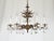 1950s Antique 6 Light Splendid Shimmering Stately Brass Cut Lead Crystal Chandelier ~ Rewired ~ Restored ~ Rejuvenated ~ Ready to Hang ~ For Sale - Image 5 of 12