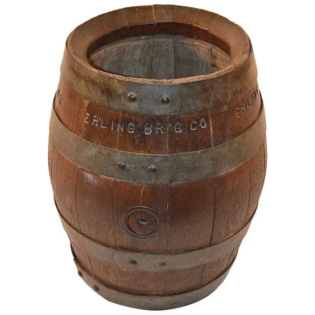 Brown Ebling Brewing Co., Brooklyn, New York, Oak Beer Barrel For Sale - Image 8 of 8
