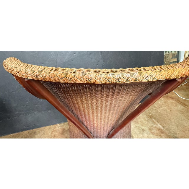 English Wicker Garden or Lounge Chair by Lloyd Loom For Sale - Image 14 of 14
