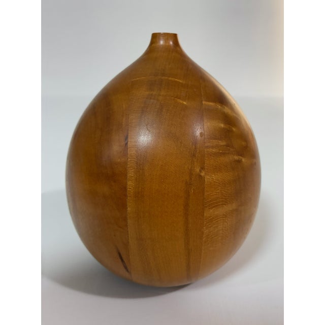 Mid-Century Modern Pair of 1950s Exotic Turned Wood Vessels - Weed Pots For Sale - Image 3 of 10