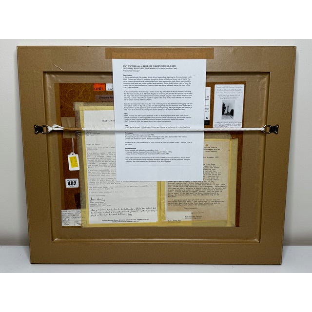 Hmy Victoria & Albert Off Osborne House Royal Steam Yacht in the Solent, 19th-Century Painting in the Manner of Nicholas Condy For Sale - Image 15 of 18