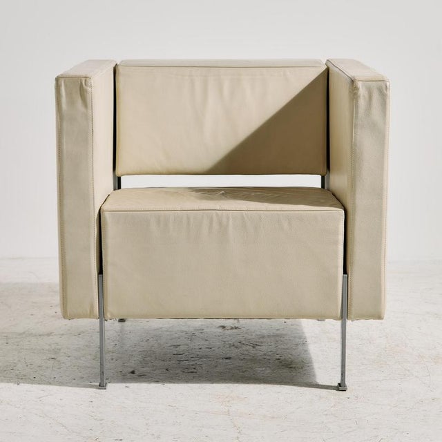 Vintage Leather Lounge Chair from Kinnarps For Sale - Image 15 of 15