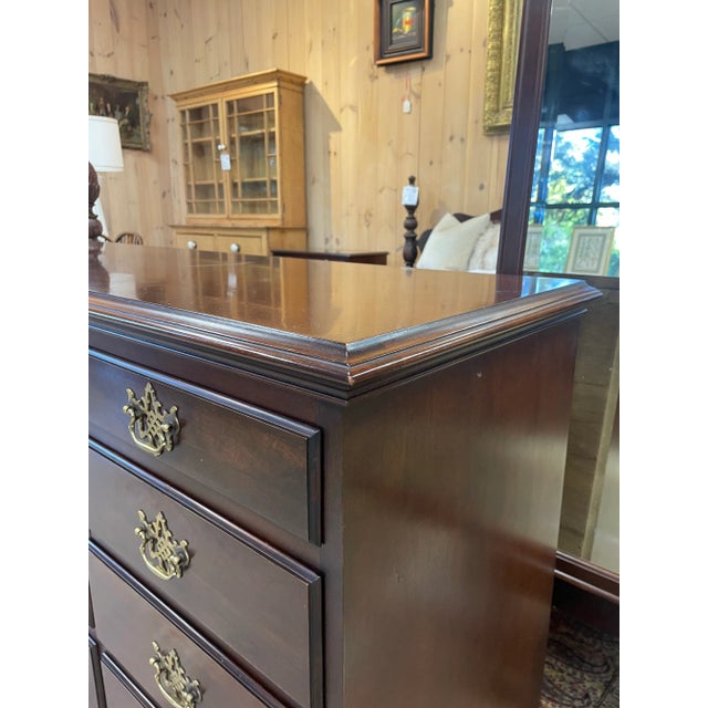 Century Furniture Century Furniture Cherry Dresser With Mirror – Henry Ford Museum Collection For Sale - Image 4 of 12