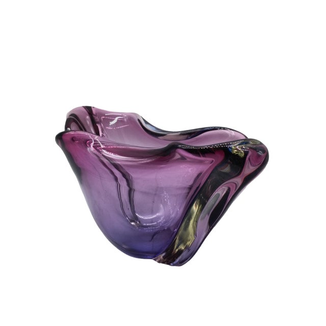 Purple Purple Submerged Murano Glass Centrepiece by Flavio Poli for Seguso, Italy, 1960s For Sale - Image 8 of 10